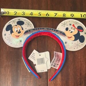 Mickey Mouse 50th Contemporary Resort Monorail Glitter Ears Headband